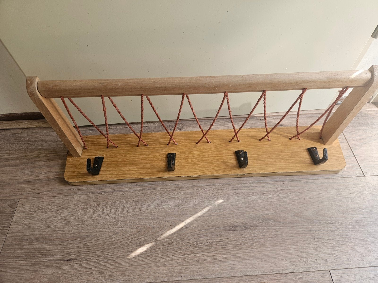 Retro/vintage/mid century kapstok, Gebruikt, Minder dan 100 cm, Hout, Ophalen