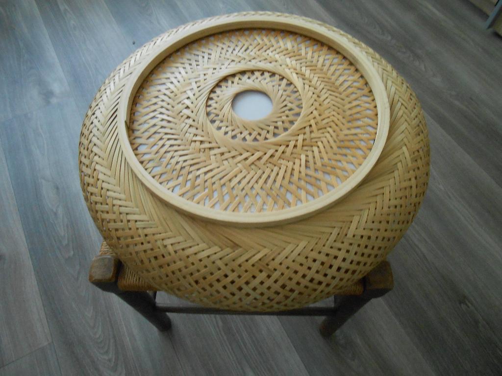 Nieuwe Rotan Plafonlamp nog in de doos, Ophalen, Nieuw, Overige materialen