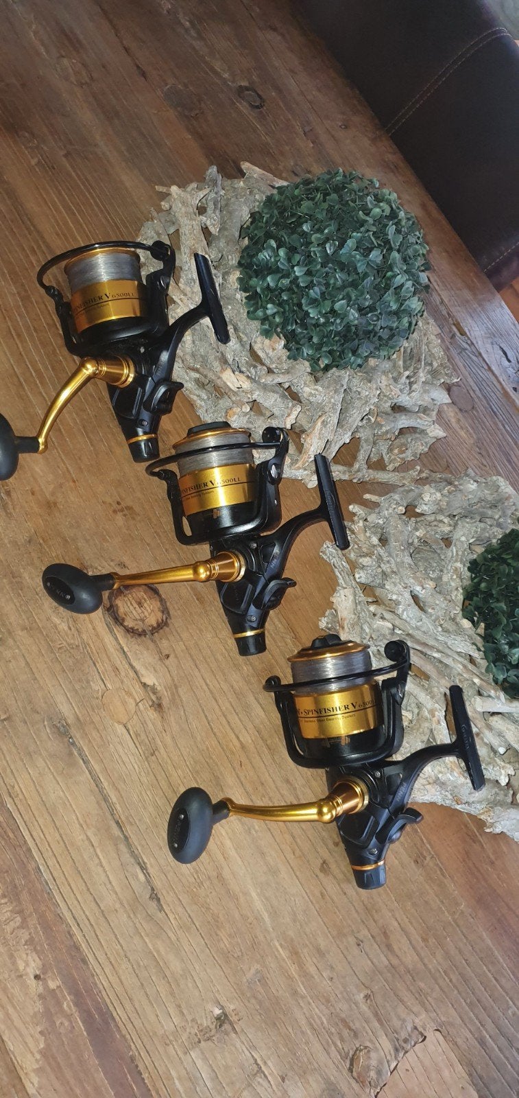 3 x pen spinfisher in nieuw staat baitrunners, Ophalen of Verzenden, Zo goed als nieuw, Molen