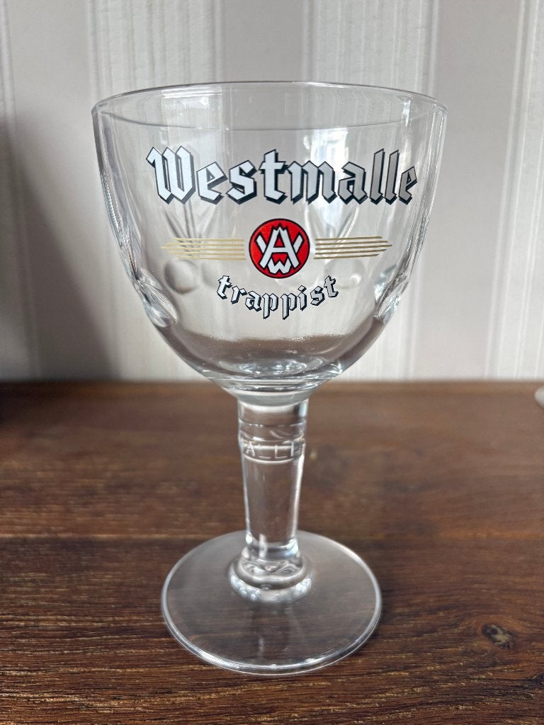 Set van 9 Originele Westmalle Trappist Bierglazen (33cl), Ophalen of Verzenden, Nieuw, Glas of Glazen, Overige merken