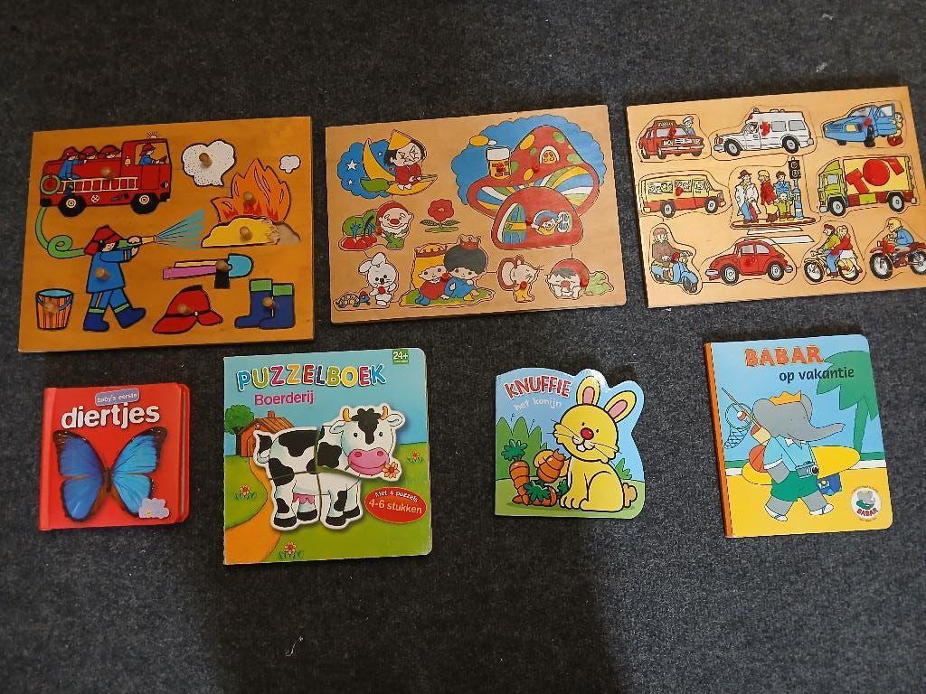 te koop houten puzzels, Kinderen en Baby's, Ophalen, Zo goed als nieuw, Van hout, Minder dan 10 stukjes