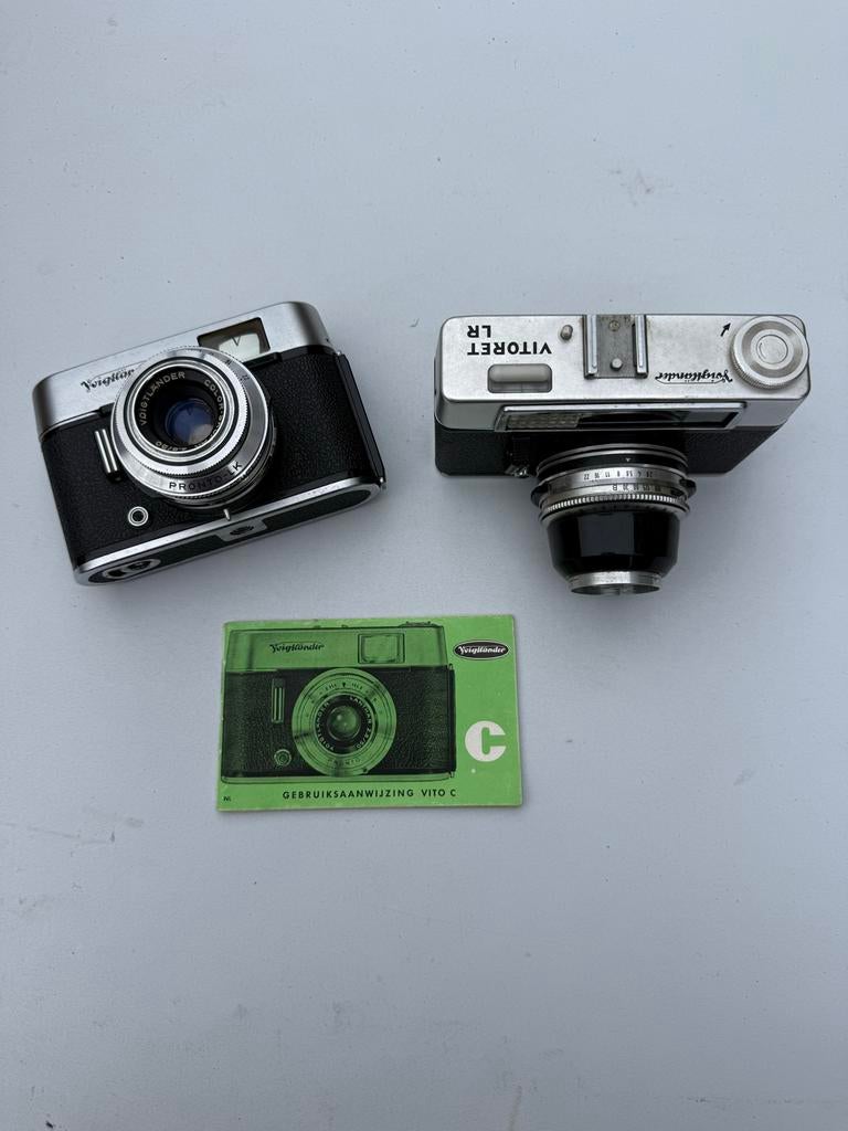 Voigtländer analoge camera 2 stuks, Audio, Tv en Foto, Fotocamera's Analoog, Ophalen of Verzenden, Gebruikt, Compact, Overige Merken
