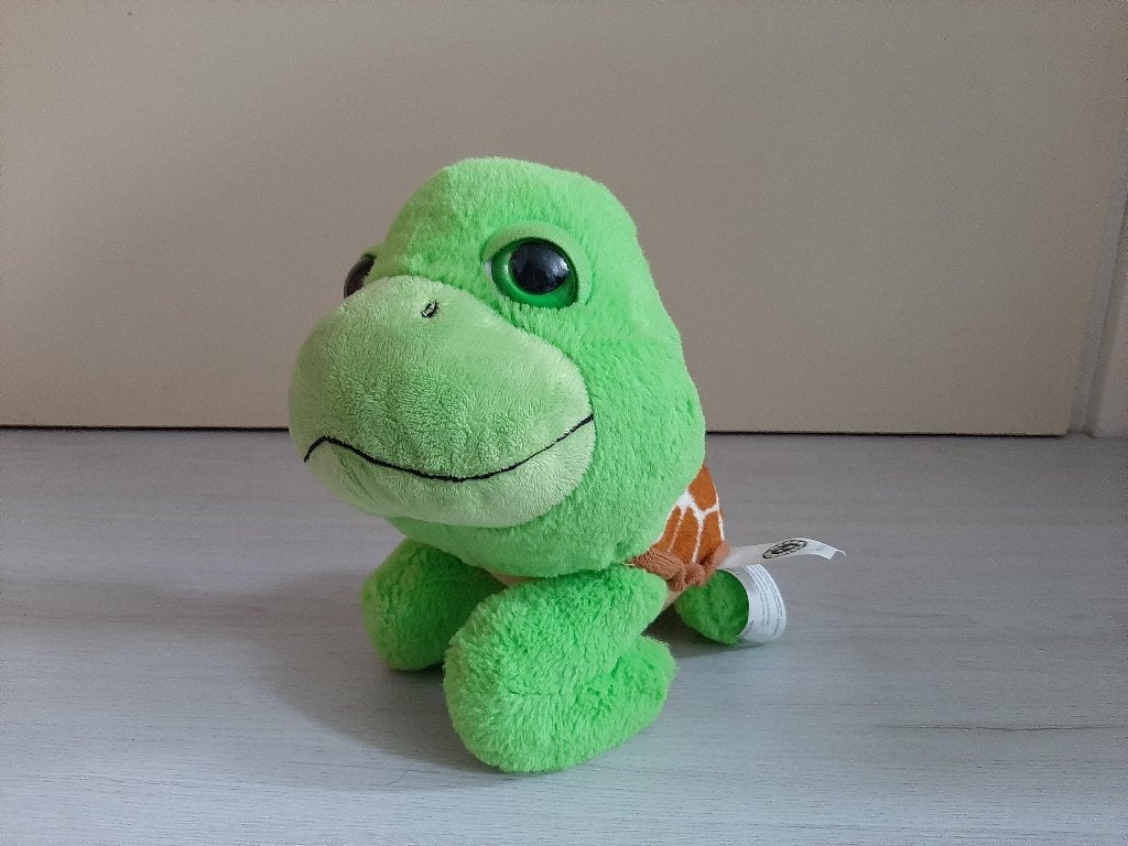 Knuffel schildpad van Hoogvliet Ocean Buddies spaaractie, Groen, Overige merken, Overige karakters, Overige typen