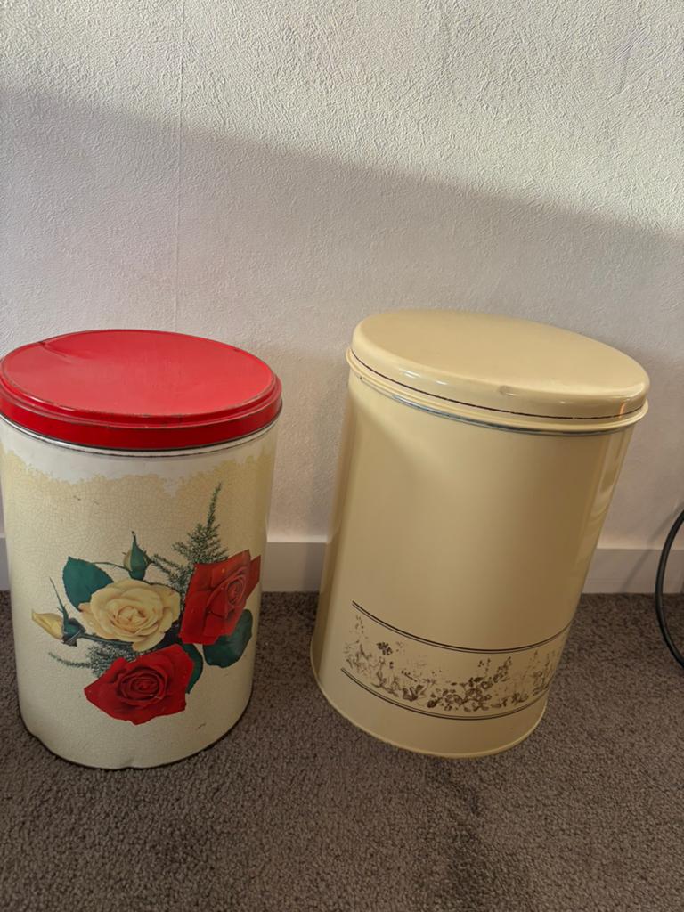 Vintage xxl voorraadblikken brabantia, Verzamelen, Blikken, Ophalen of Verzenden, Zo goed als nieuw, Overige