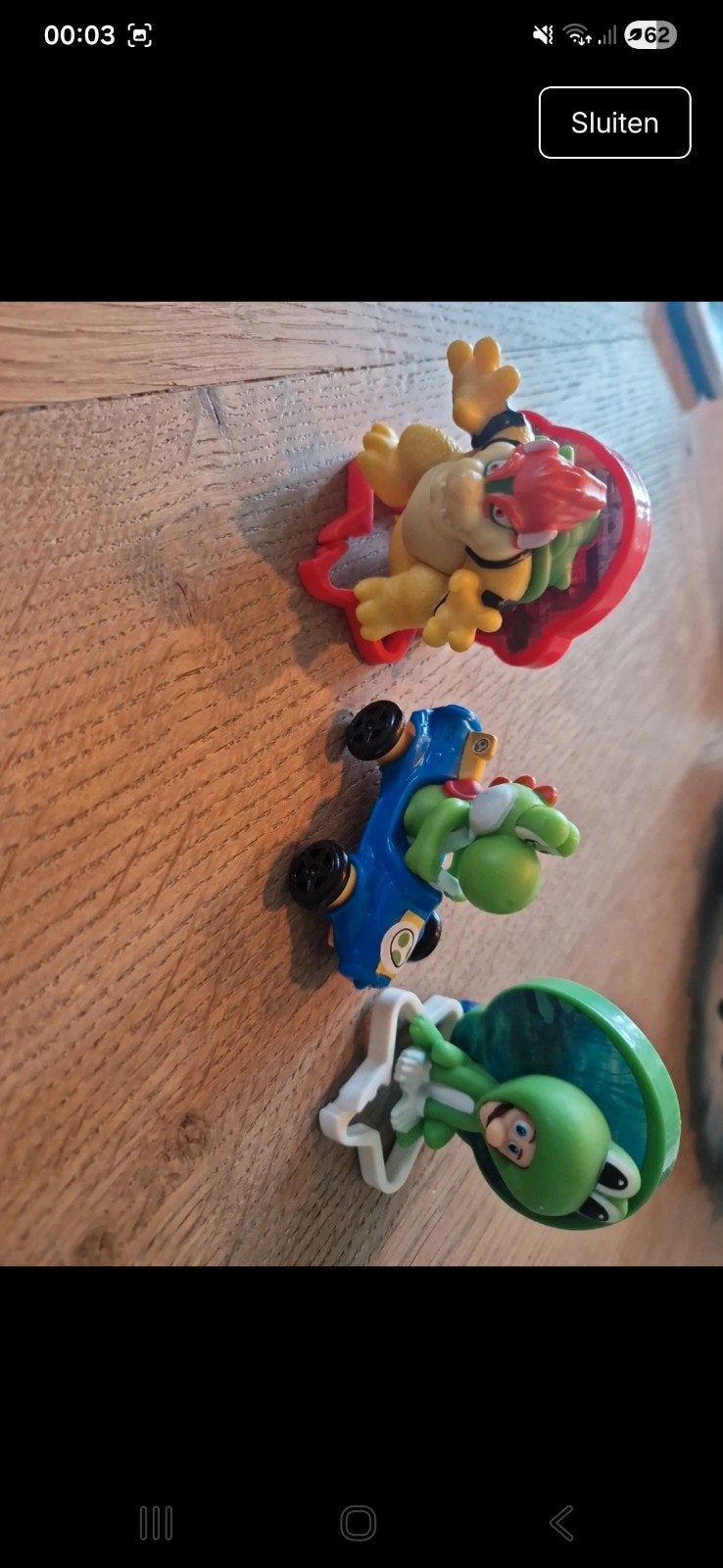 Mario Kart figuren: Bowser, Yoshi en Luigi, Ophalen of Verzenden, Nieuw
