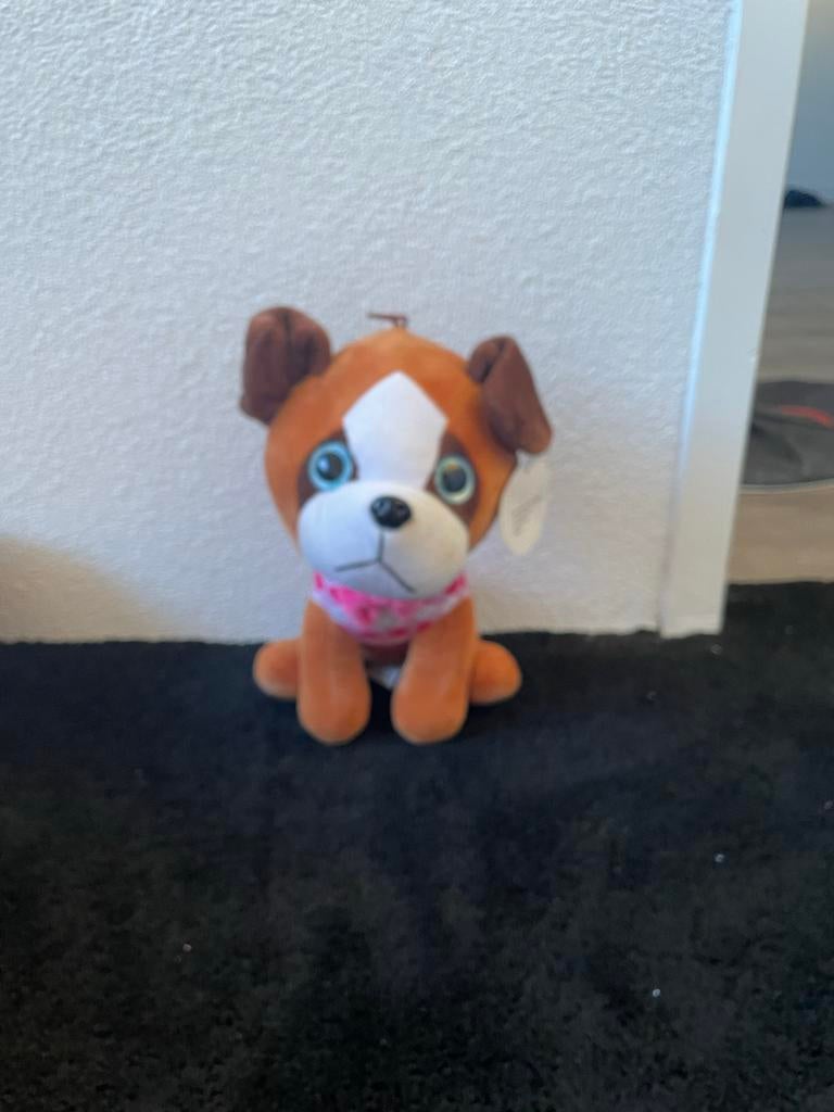 Jafri Toys Hond Knuffel - Zo goed als nieuw, Overige merken, Overige karakters, Klein (minder dan 20 cm), Bruin