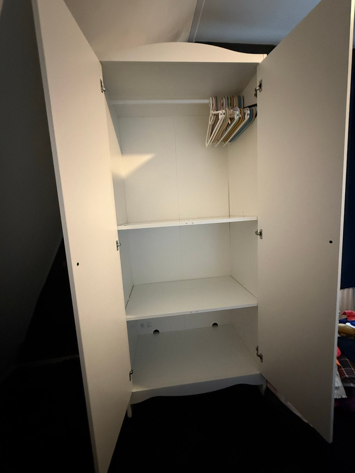 IKEA SMÅGÖRA Kledingkast Wit - 80x50x187 cm, Ophalen, Gebruikt, 50 tot 100 cm, 150 tot 200 cm