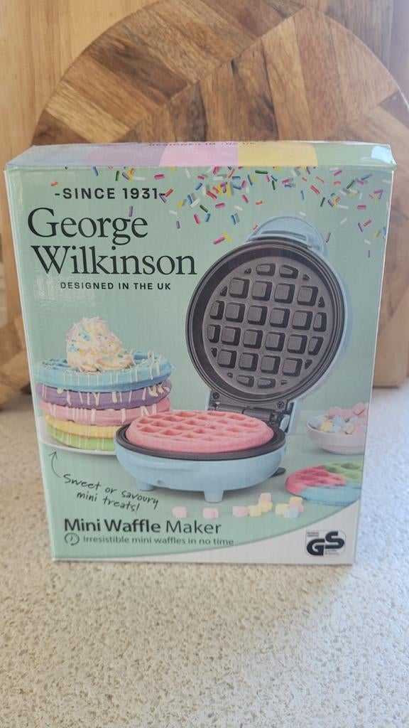 George Wilkinson Mini Wafelijzer, Witgoed en Apparatuur, Wafelijzers, Nieuw, Ophalen of Verzenden