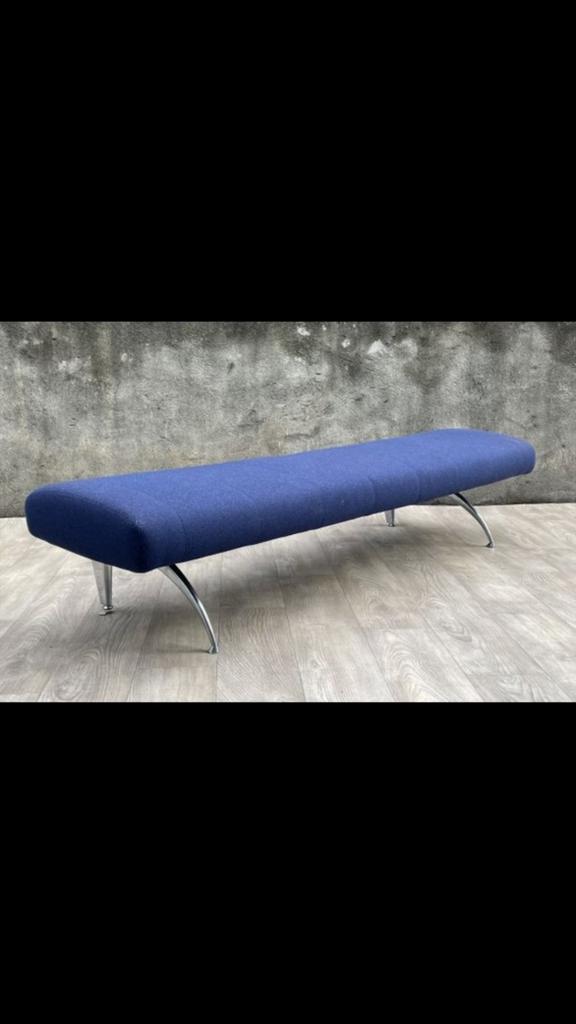 Leren "waiting" bench Rudolfo Dordoni for Moroso Italië, Ophalen, Gebruikt, Minder dan 75 cm, Leer
