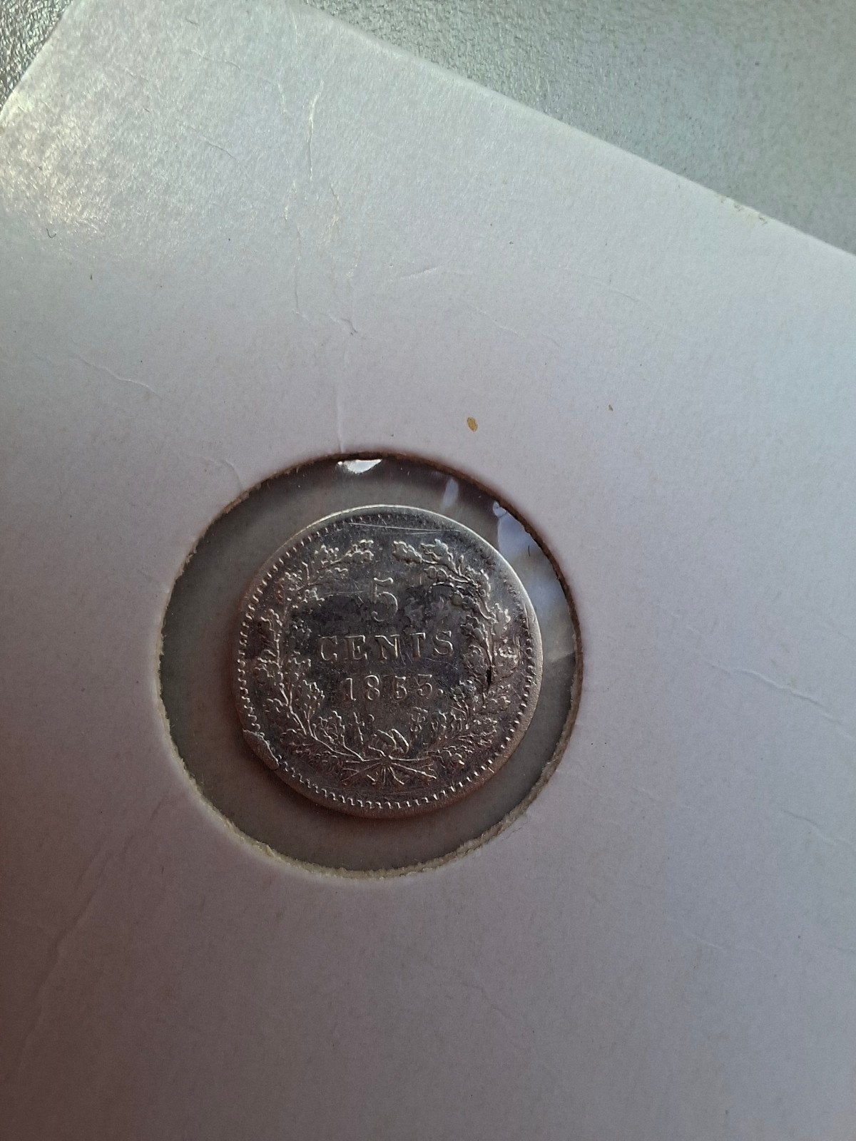 5 cent 1853 willem 3 zeer zeldzaam!, Postzegels en Munten, Munten | Nederland, Koning Willem III, Zilver, Ophalen of Verzenden