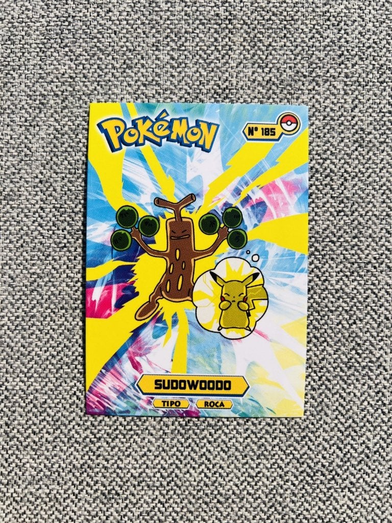 Sudowoodo & Pikachu 185 Johto Card Top Collection Promo, Verzenden, Zo goed als nieuw, Losse kaart, Foil