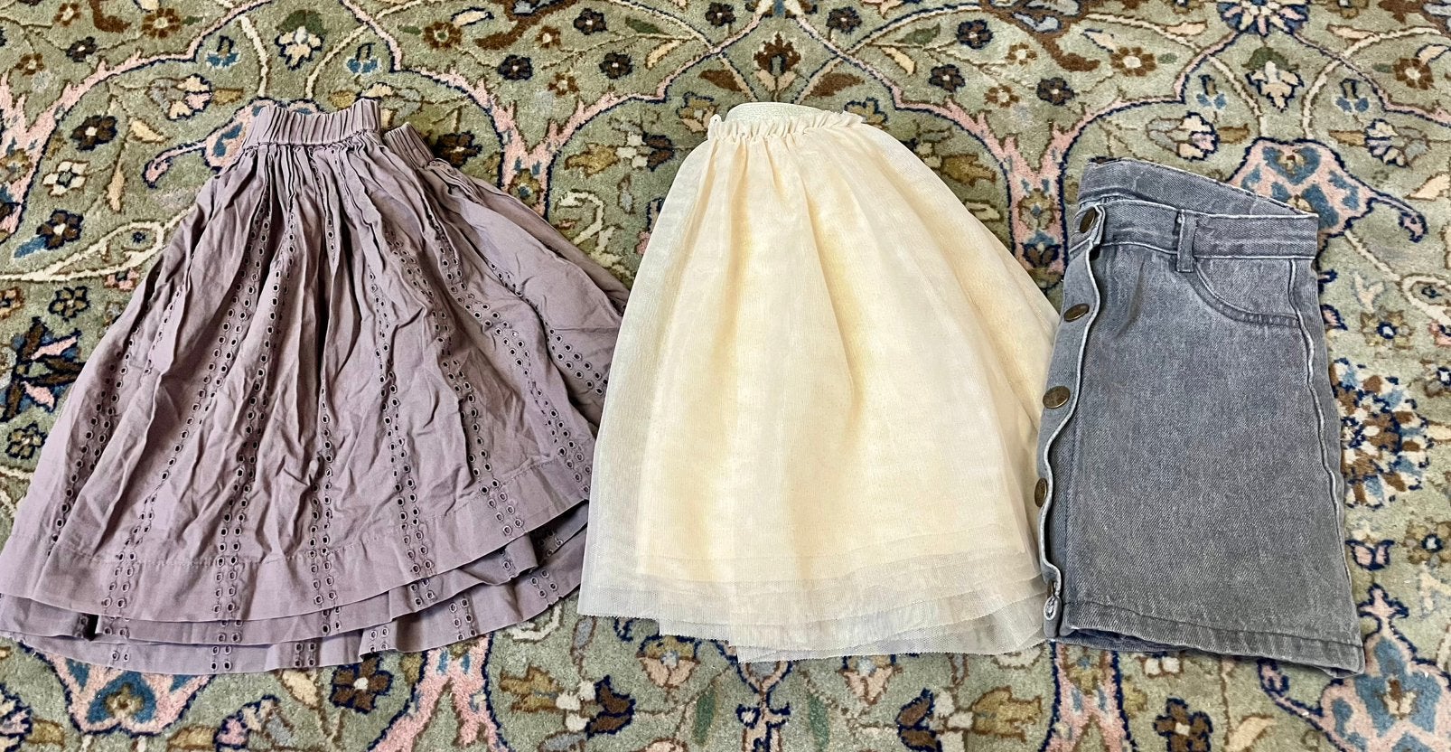 Rokjes 116/122 MarMar, Hema, paars/beige, Ophalen of Verzenden, Zo goed als nieuw, Meisje, Jurk of Rok