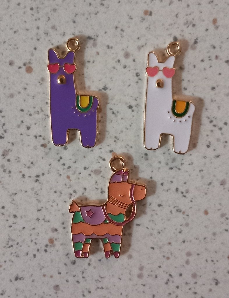Lama / alpaca metalen bedels, Ophalen of Verzenden, Nieuw, Bedel