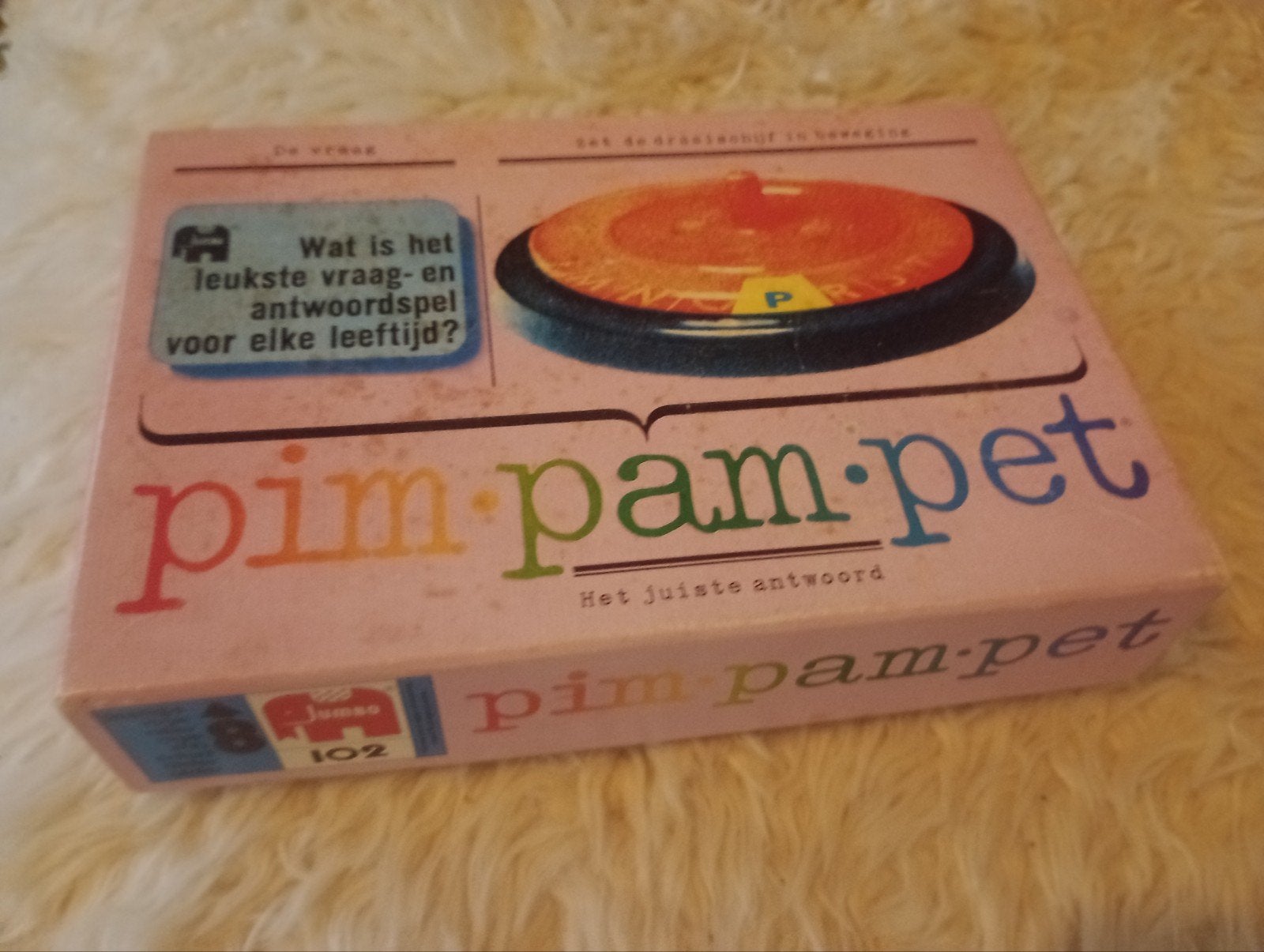 Pim Pam Pet - Het leukste vraag- en antwoordspel, Hobby en Vrije tijd, Gezelschapsspellen | Bordspellen, Ophalen of Verzenden