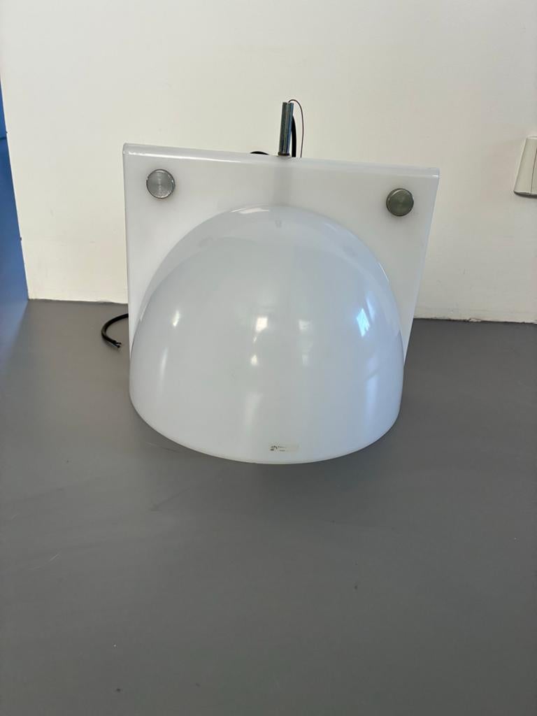 Vintage Harvey Guzzini hanglamp met barst vandaar de prijs, Huis en Inrichting, Lampen | Hanglampen, Ophalen of Verzenden, Kunststof