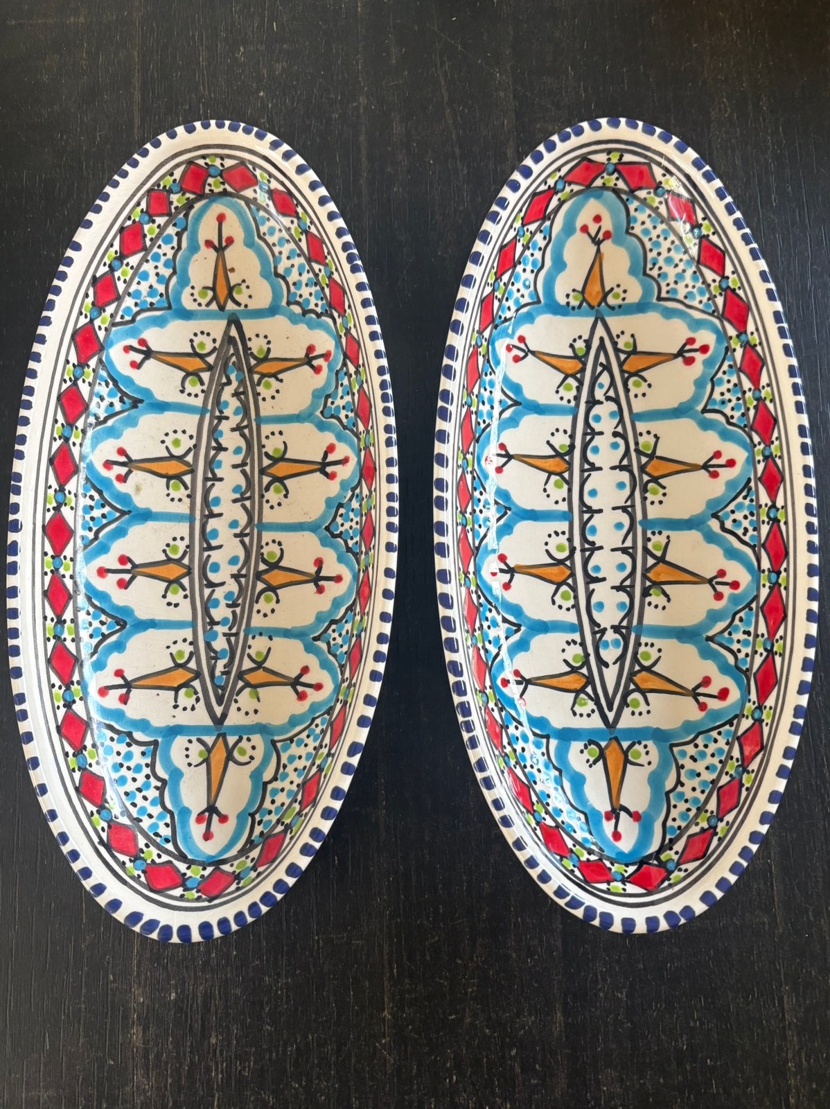 2 Ovale schaal Dishes & Deco, Ophalen, Zo goed als nieuw