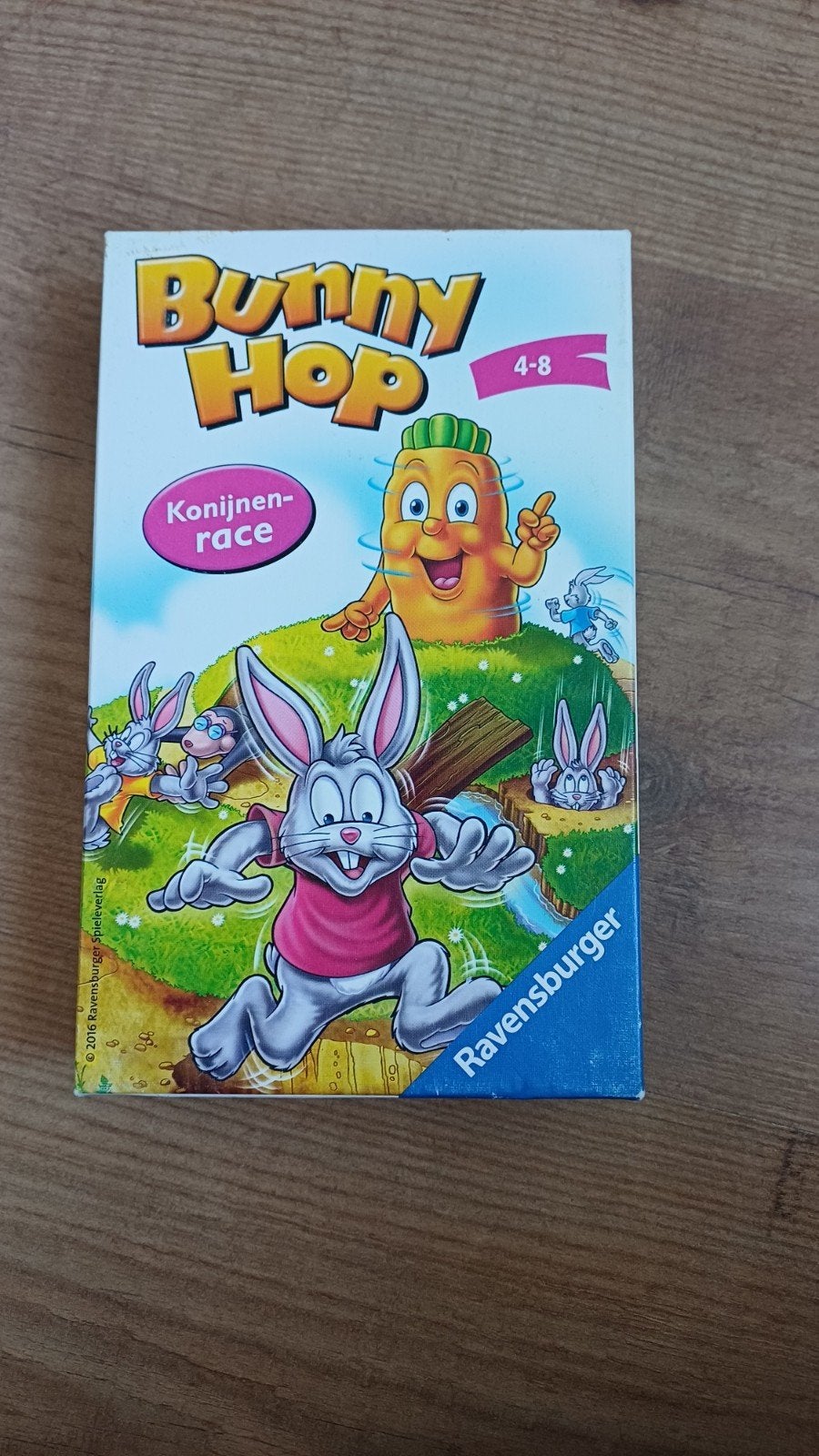Bunny Hop Konijnen Race Ravensburger, Hobby en Vrije tijd, Gezelschapsspellen | Bordspellen, Drie of vier spelers, Ophalen of Verzenden