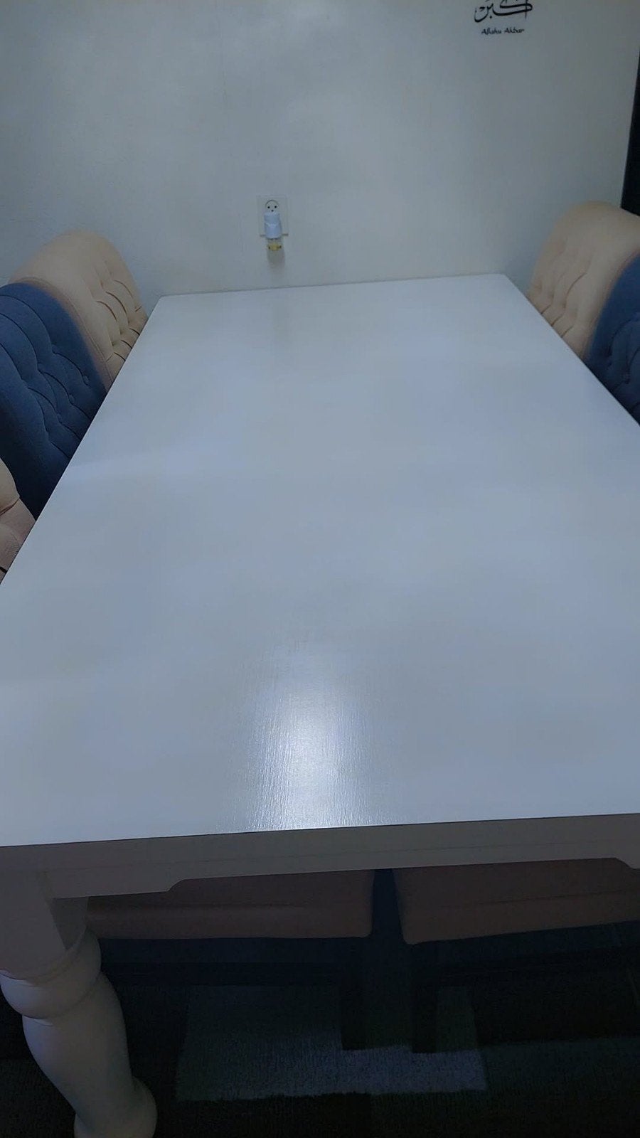 Eettafel met 6 stoelen, Ophalen, Gebruikt, Klassiek / Modern, 50 tot 100 cm