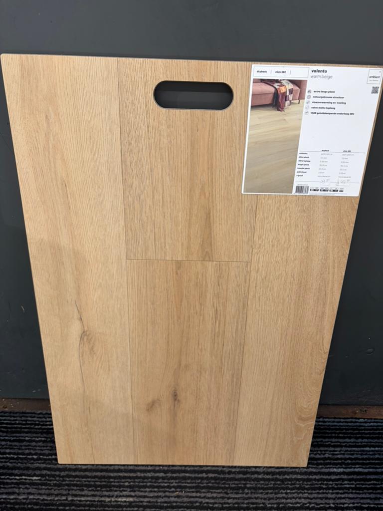 12,5 m2 nieuwe pvc kleur warm beige dryback, Huis en Inrichting, Stoffering | Vloerbedekking, Ophalen, Beige, Overige typen, Nieuw