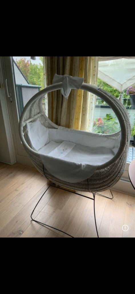 Baby Wieg rotan wit van Celine zgan, Ophalen of Verzenden, Zo goed als nieuw, Wieg