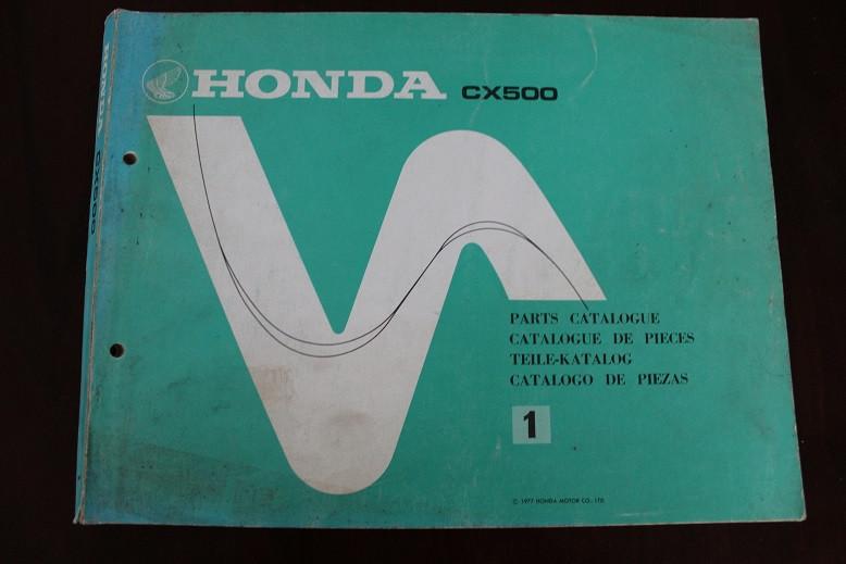 Honda CX500 1977 motorcycle parts catalogue CX 500 katalog, Motoren, Ophalen of Verzenden, Honda