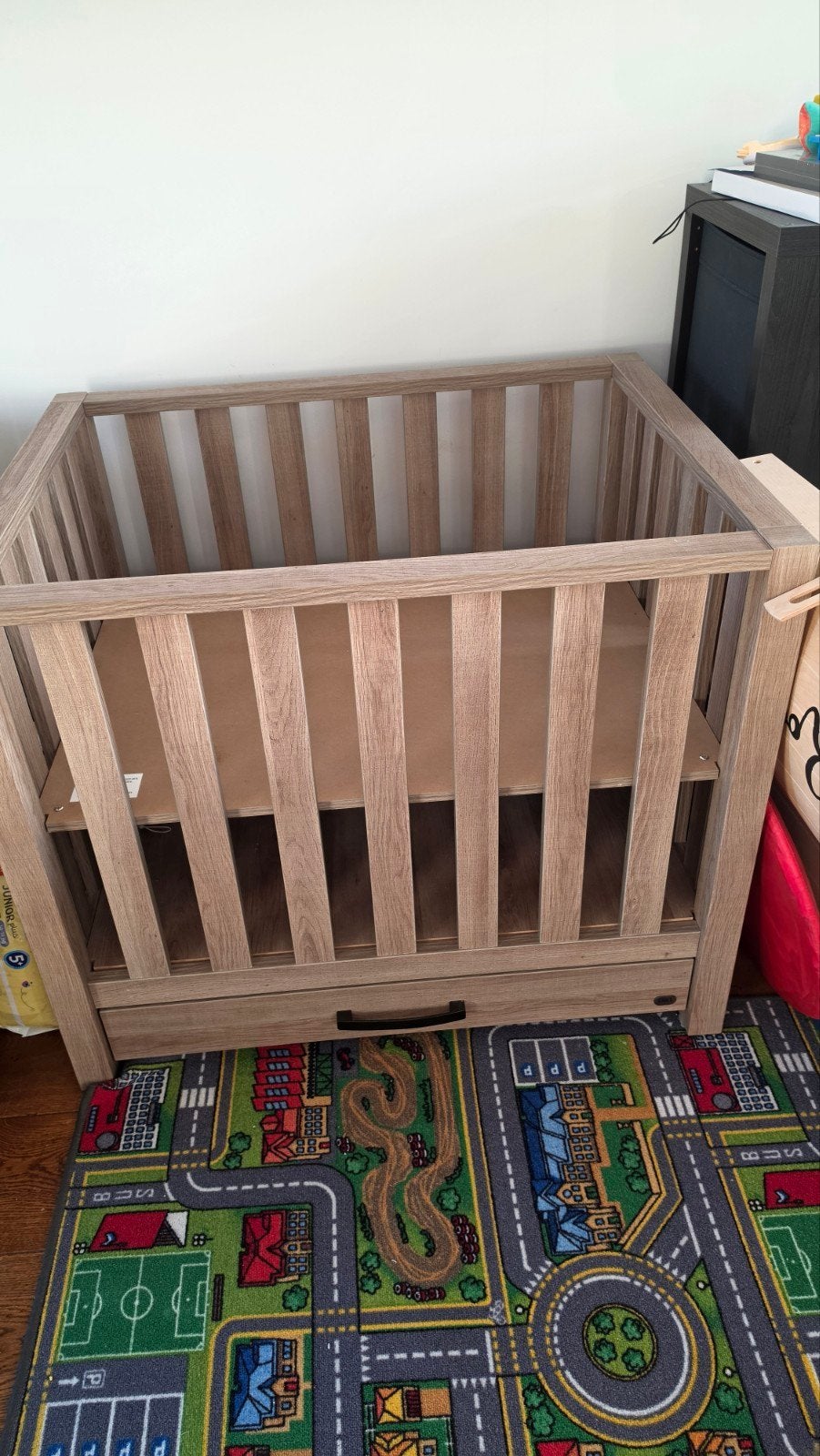 Hele nette box met lade, Kinderen en Baby's, Ophalen, Gebruikt, Vierkant, In hoogte verstelbaar