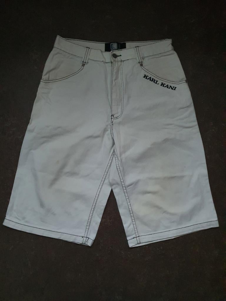 Karl Kani korte broek short W32, Ophalen of Verzenden, Zo goed als nieuw, Wit, Karl Kani
