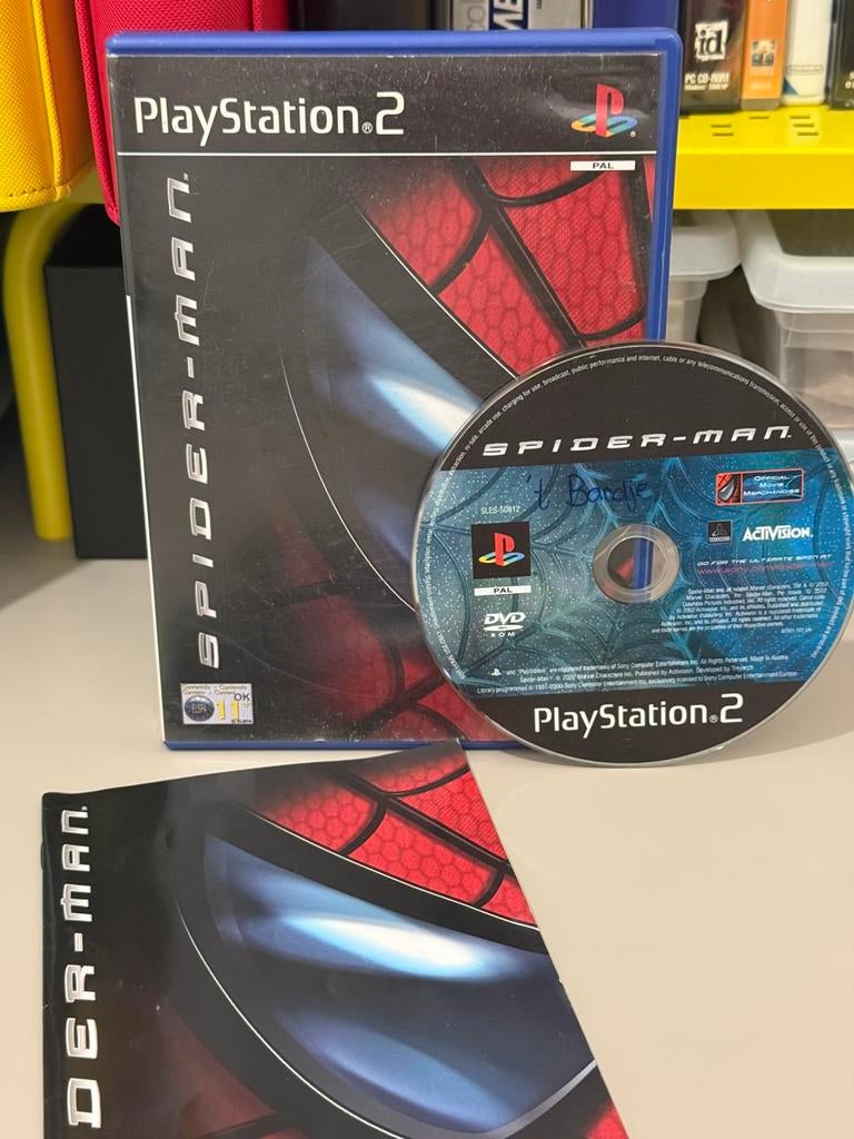 Playstation 2 - Spider-Man Compleet, Spelcomputers en Games, Avontuur en Actie, 1 speler, Ophalen of Verzenden, Zo goed als nieuw