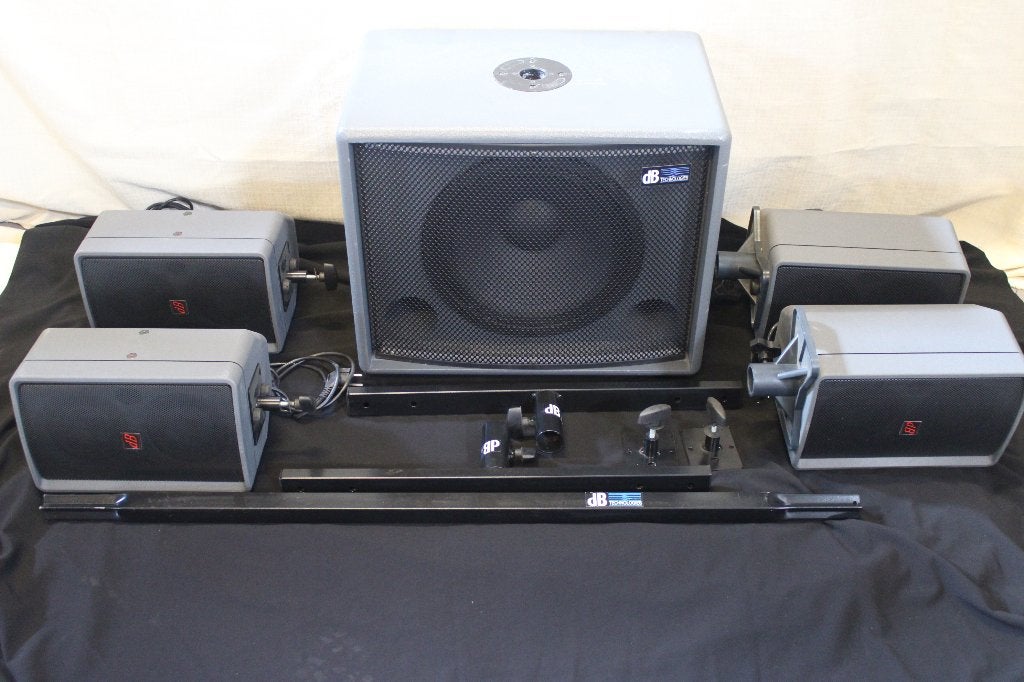 Speakerset DB Technologies nu € 350,-, Audio, Tv en Foto, Luidsprekers, Zo goed als nieuw, Overige typen, 120 watt of meer, Overige merken
