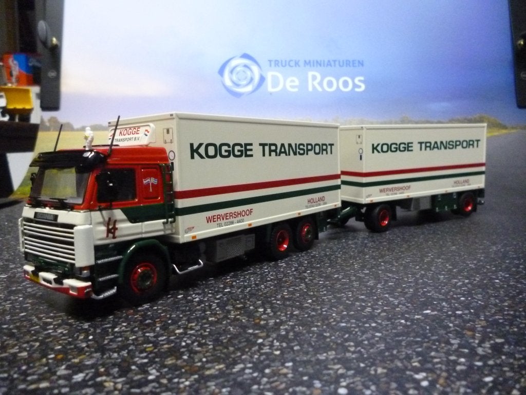 Tekno Scania 143 Kogge Transport met certificaat, Ophalen of Verzenden, Nieuw, Bus of Vrachtwagen, Tekno