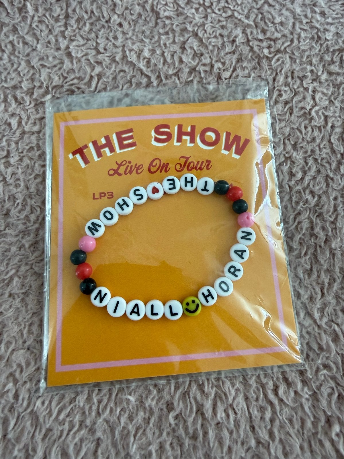 Niall Horan The Show Armbandje Live on Tour LP3 Amsterdam, Overige kleuren, Kunststof of Plastic, Nieuw, Ophalen of Verzenden