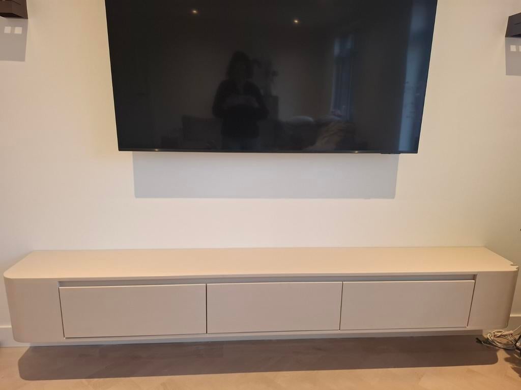 Zwevend Japandi tv-meubel, Ophalen, Nieuw, 200 cm of meer, Minder dan 25 cm