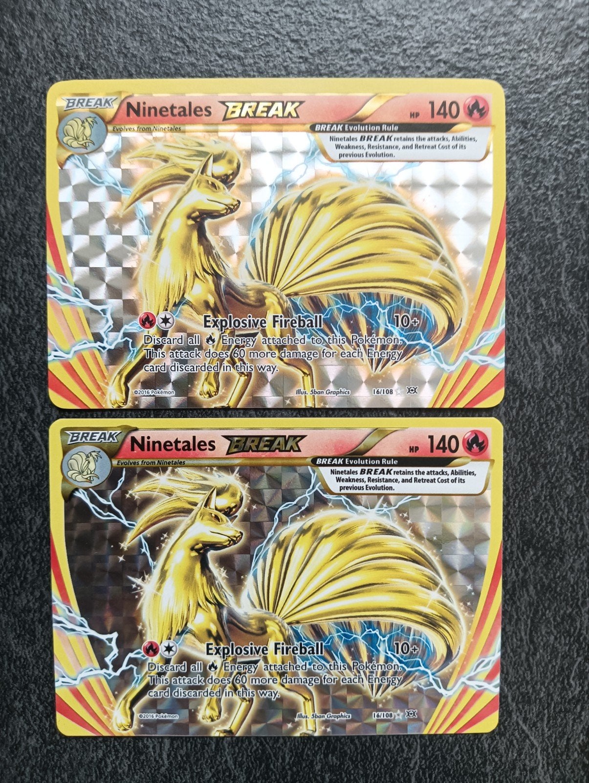 Ninetales BREAK (1 stuks), Ophalen of Verzenden, Zo goed als nieuw, Meerdere kaarten, Foil