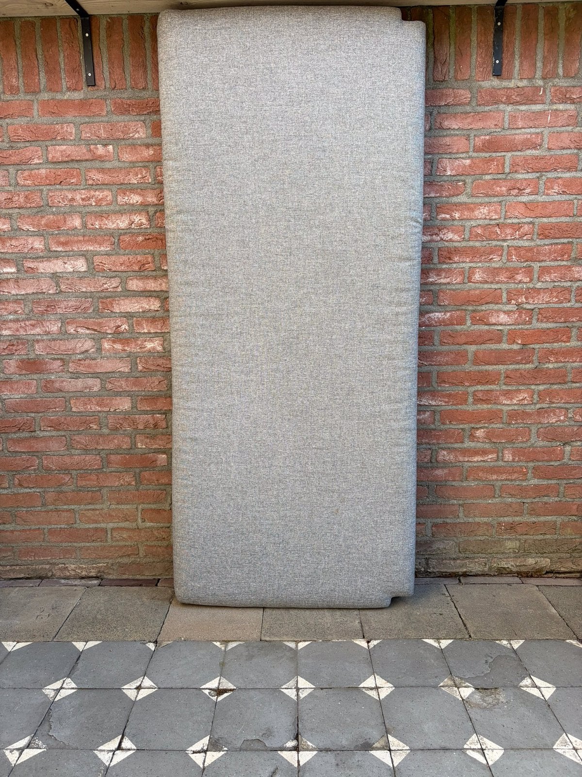 Groot grijs tuinkussen 175x75, Ophalen, Zo goed als nieuw