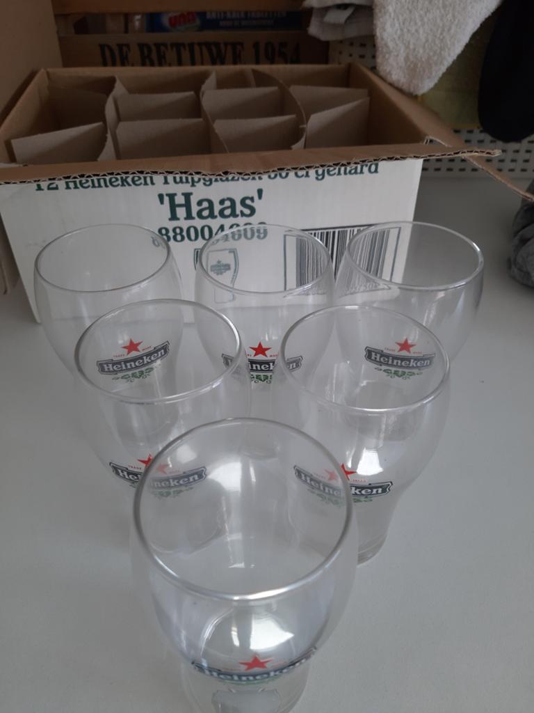 Heineken stapelglazen, Verzamelen, Ophalen of Verzenden, Zo goed als nieuw, Glas of Glazen, Heineken