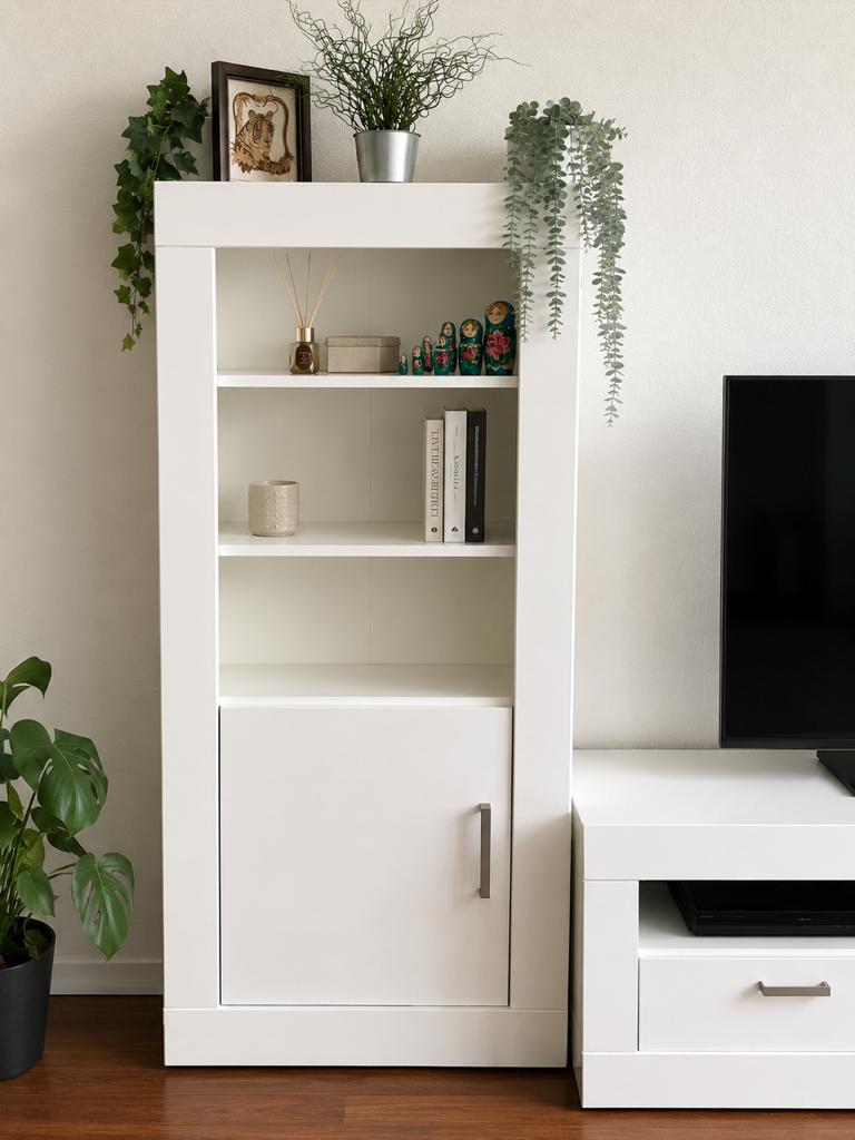 Haco meubelset hoogglans wit – TV meubel, kast en salontafel, Ophalen, Gebruikt, 25 tot 50 cm, Minder dan 100 cm