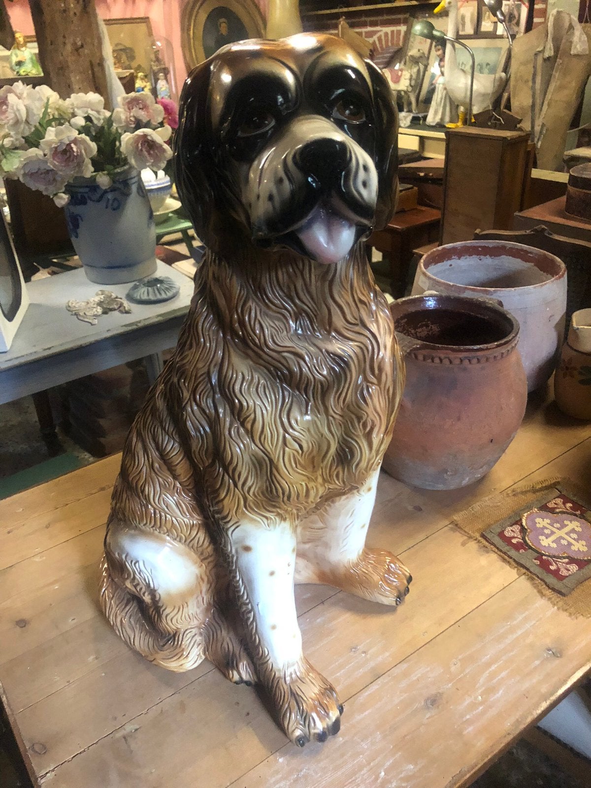 Grote brocante hond/vintage hond/hond, Ophalen
