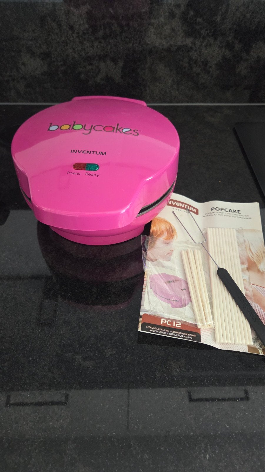 Inventum Babycakes Popcake Maker PC12 - Roze, Ophalen of Verzenden, Zo goed als nieuw