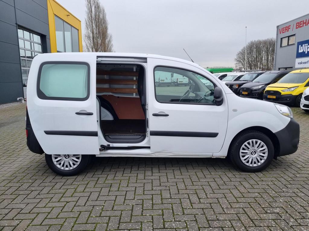 Renault Kangoo 1.2 TCe 115 PK Grijs kenteken benzine airco, Auto's, Bestelauto's, Gebruikt, Euro 6, 4 cilinders, Renault