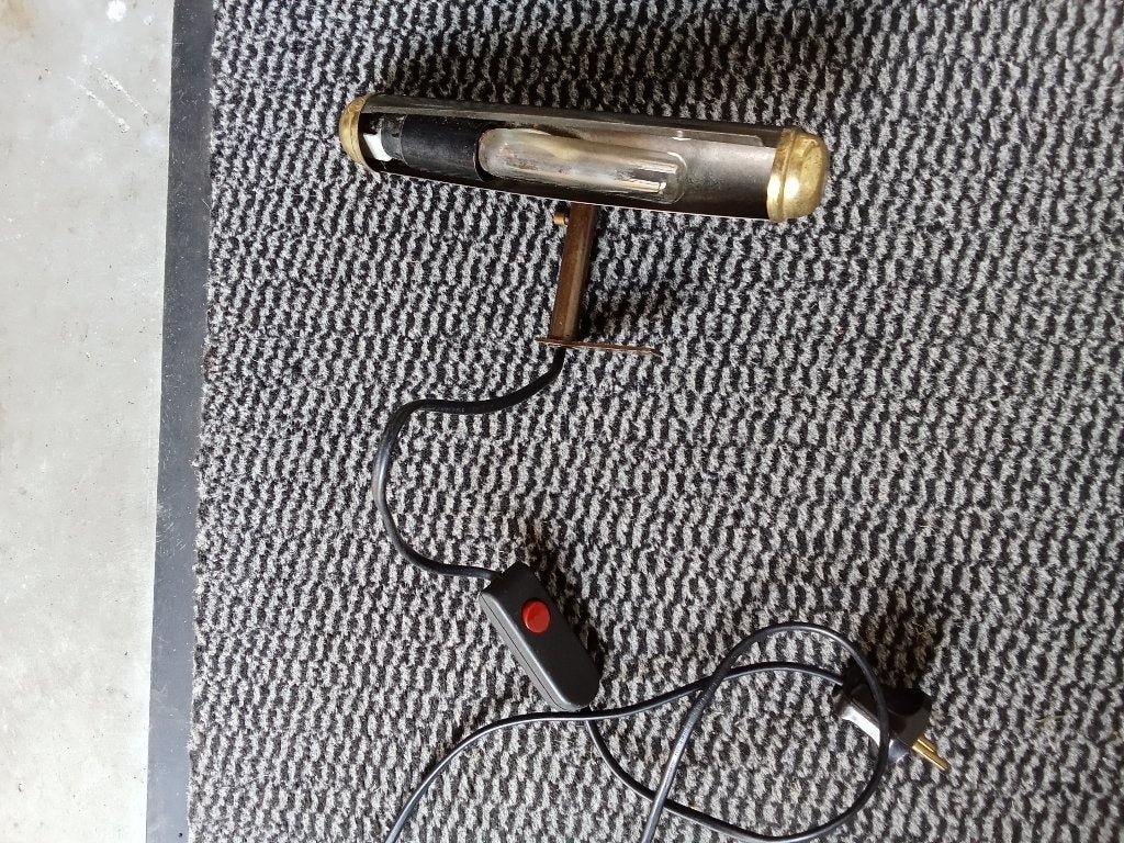 schilderij verlichting, Gebruikt, Bruin, Ophalen of Verzenden, Met schakelaar
