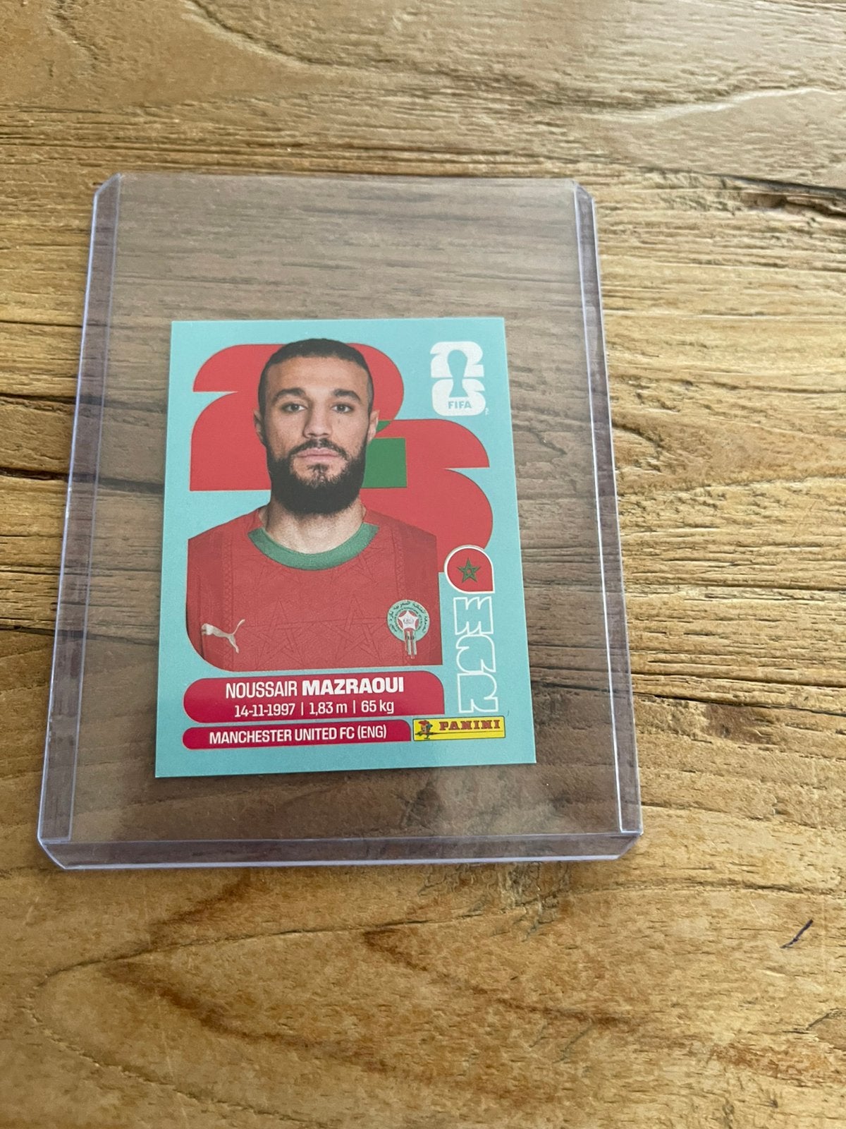 Noussair Mazraoui Marokko Panini WK 2026 Topps, Ophalen of Verzenden, Zo goed als nieuw, Sticker