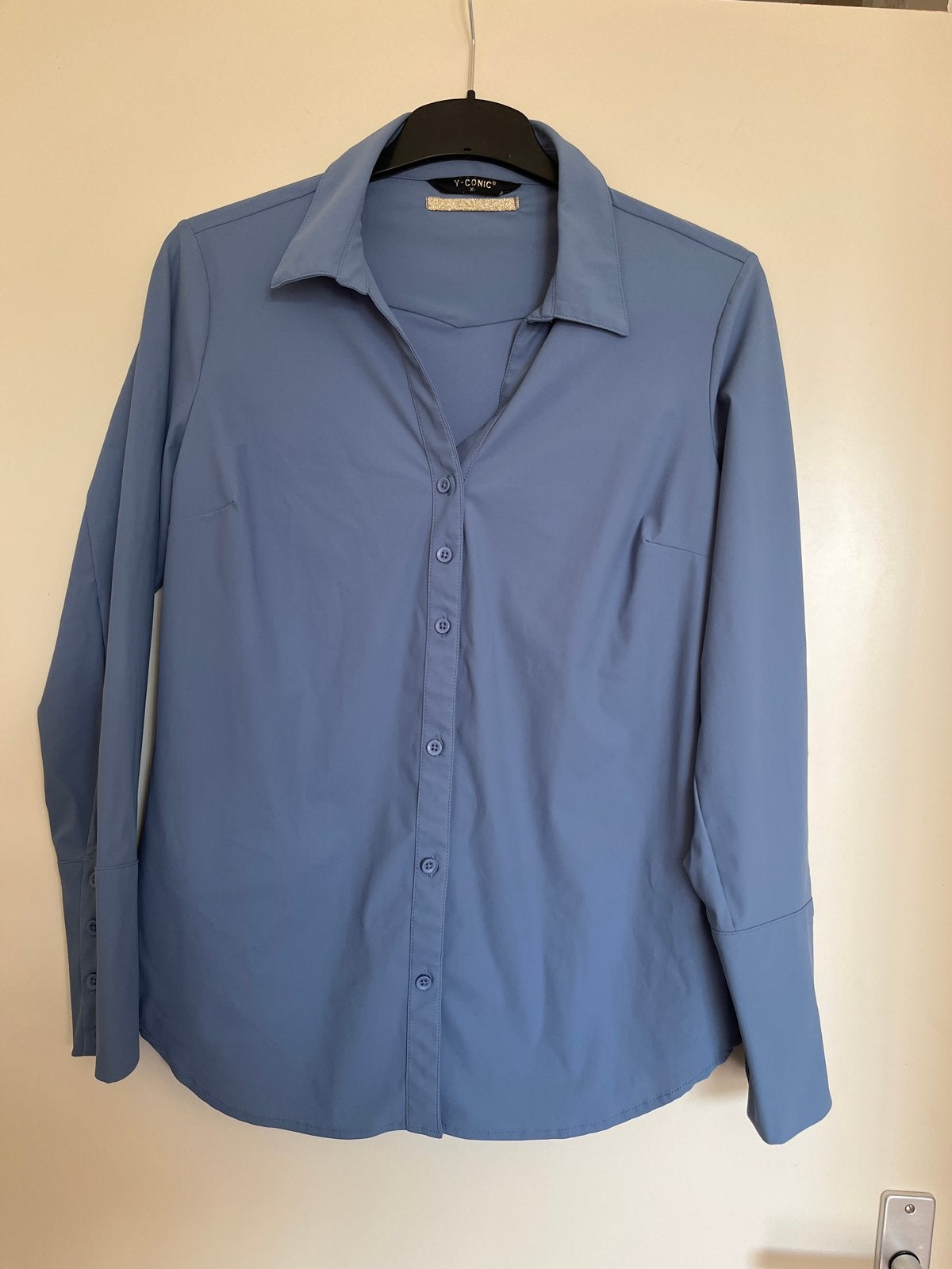 Y-CONIC blouse XL - Zo goed als nieuw, Kleding | Dames, Ophalen of Verzenden, Zo goed als nieuw, Maat 46/48 (XL) of groter, Blauw
