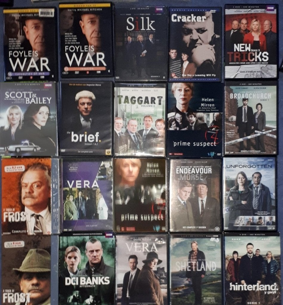 25x Shetlands,Banks,Hinterland,Taggart, Cracker,BlueMurder,, Misdaad, Alle leeftijden, Nederlands, Ophalen of Verzenden