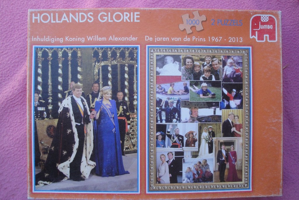 HOLLANDS GLORIE JUMBO PUZZLES  2x 1.000 st. voor 2,50euro., Ophalen of Verzenden, 500 t/m 1500 stukjes, Zo goed als nieuw, Legpuzzel