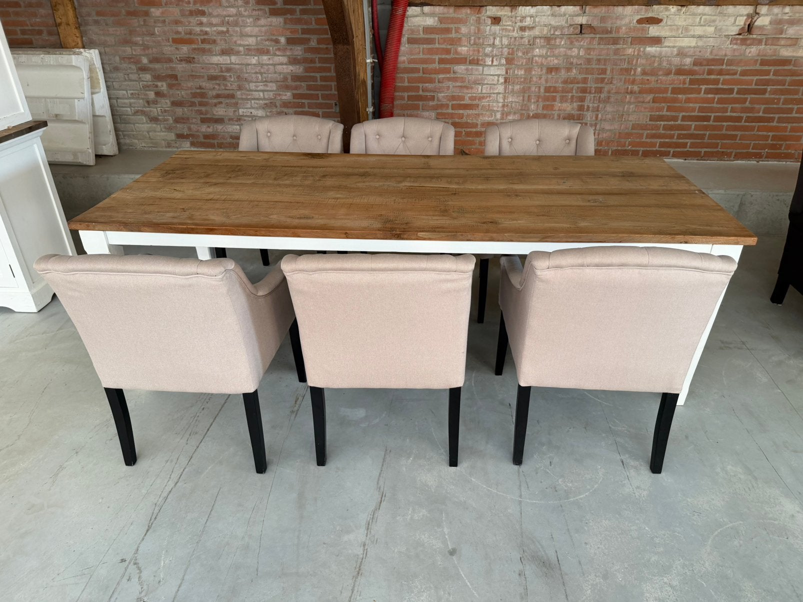 Eetkamer tafel, Ophalen, 100 tot 150 cm, 200 cm of meer, Zo goed als nieuw