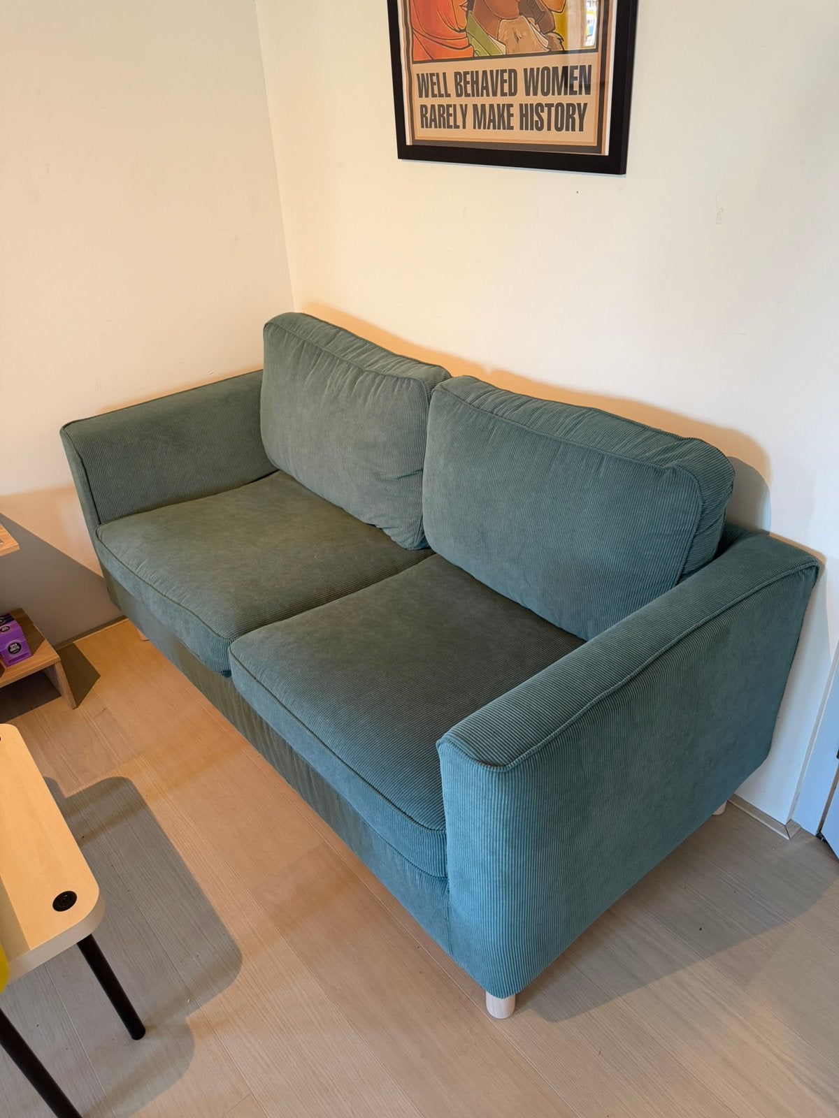 IKEA PÄRUP 2-zitsbank KELINGE grijsturkoois, Ophalen, 150 tot 200 cm, Tweepersoons, 75 tot 100 cm