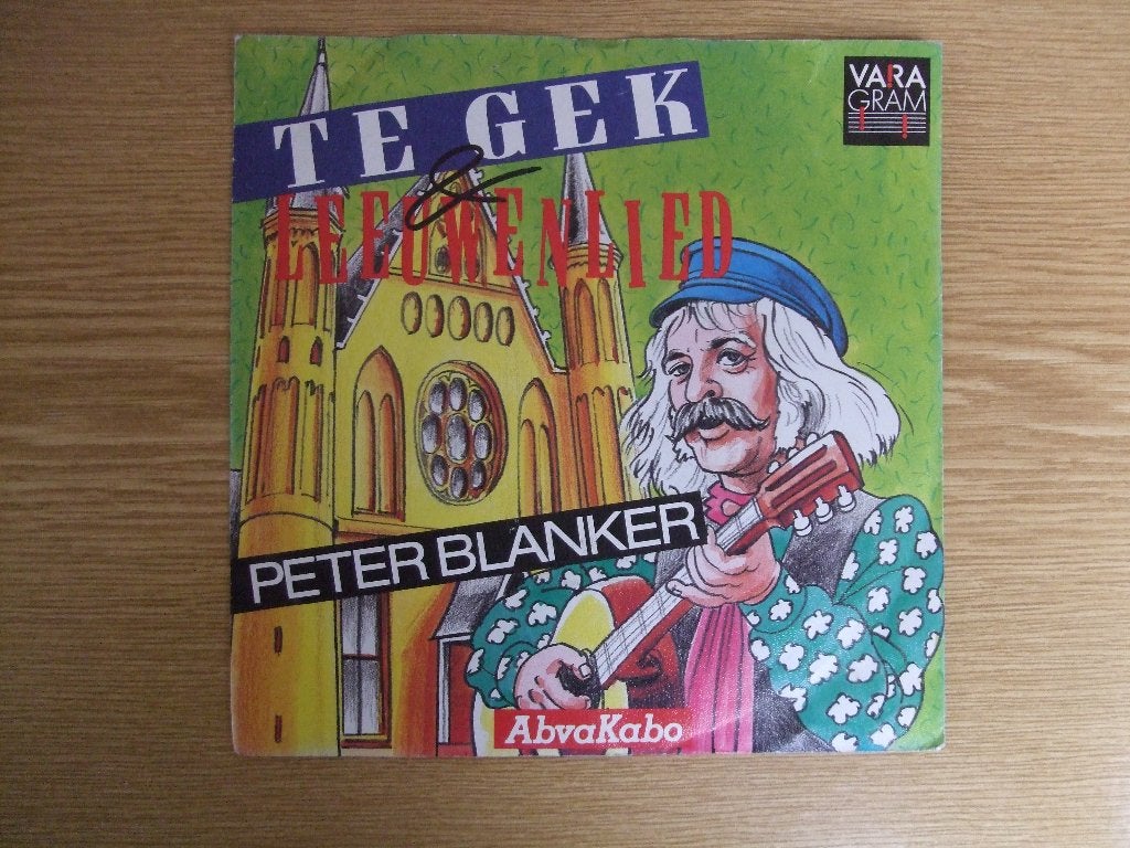 PETER BLANKER     TE GEK / LEEUWENLIED, 7 inch, Ophalen of Verzenden, Zo goed als nieuw, Nederlandstalig