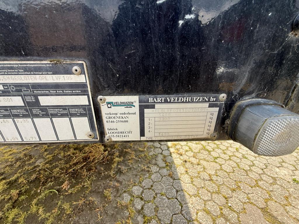 Gesloten Oplegger Bart Veldhuizen, Auto diversen, Aanhangers en Bagagewagens, Ophalen, Gebruikt, Veldhuizen, ?