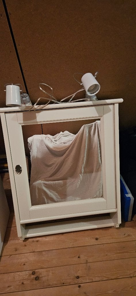 Medicijnkast spiegel en lampjes, Ophalen, Minder dan 50 cm, Zo goed als nieuw, Minder dan 100 cm