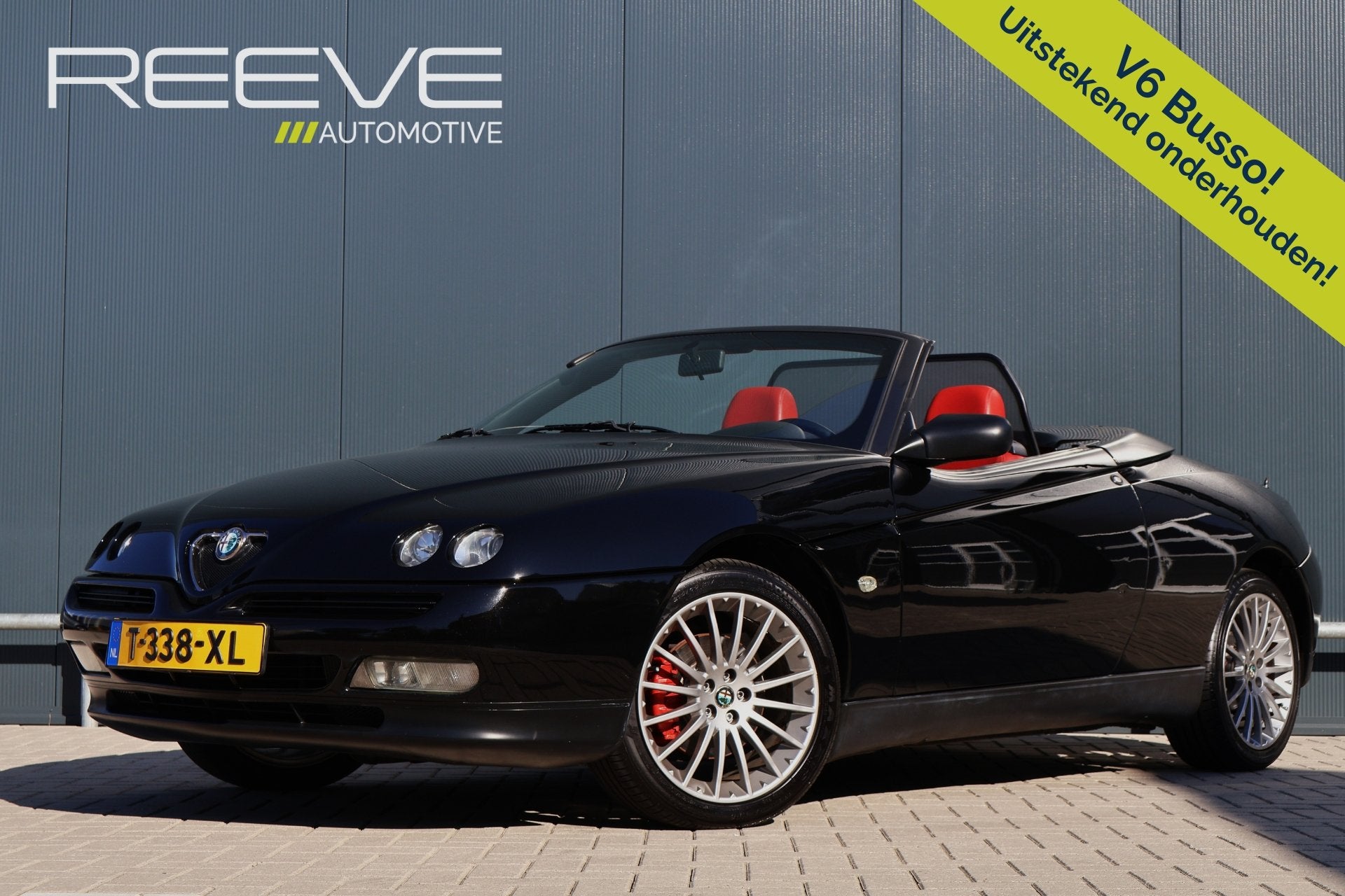 Alfa Romeo Spider 3.0-12V V6 L 192pk | Nw. distributieriem |, Voorwielaandrijving, 192 pk, Cabriolet, Zwart